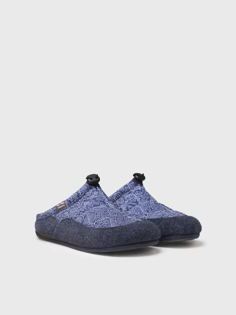 Toni Pons Slippers | NADIR-UM - Zapatilla tipo zueco para hombre en tejido acolchado y fieltro | NADIR-UM