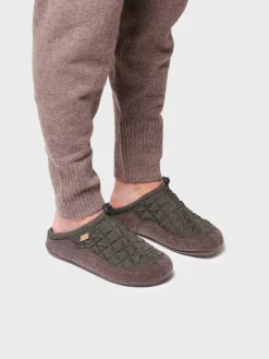 Toni Pons Slippers | NADIR-UM - Zapatilla tipo zueco para hombre en tejido acolchado y fieltro | NADIR-UM