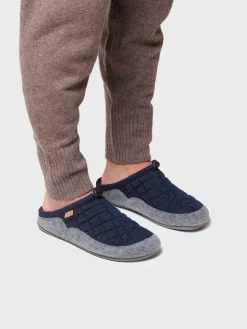 Toni Pons Slippers | NADIR-UM - Zapatilla tipo zueco para hombre en tejido acolchado y fieltro | NADIR-UM