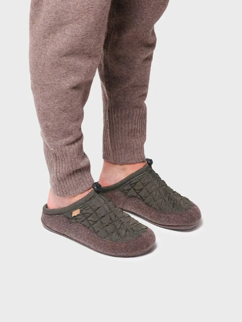 Toni Pons Slippers | NADIR-UM - Zapatilla tipo zueco para hombre en tejido acolchado y fieltro | NADIR-UM