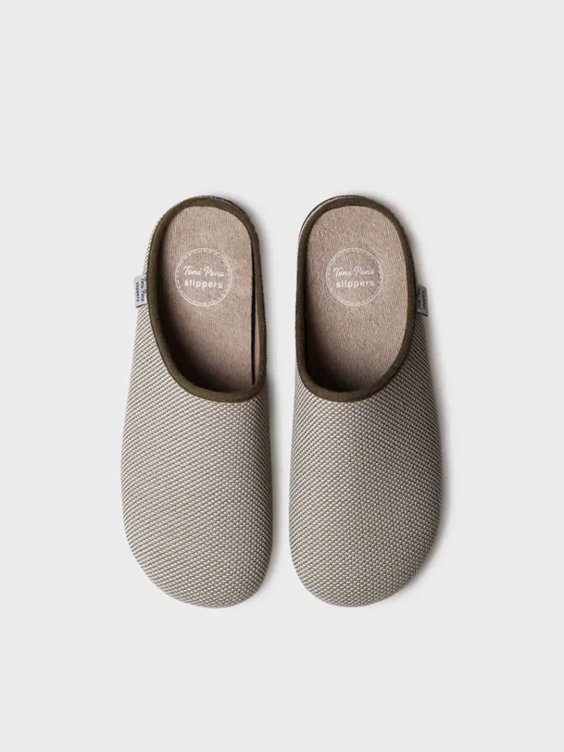 Toni Pons Slippers | NASH-JO - Zapatilla de casa tipo zueco de hombre en rejilla | NASH-JO