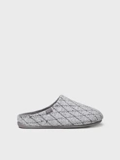Toni Pons Slippers | NAUEL-KM - Zapatilla de casa tipo zueco para hombre en tejido en Gris | NAUEL-KM