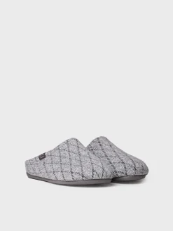 Toni Pons Slippers | NAUEL-KM - Zapatilla de casa tipo zueco para hombre en tejido en Gris | NAUEL-KM