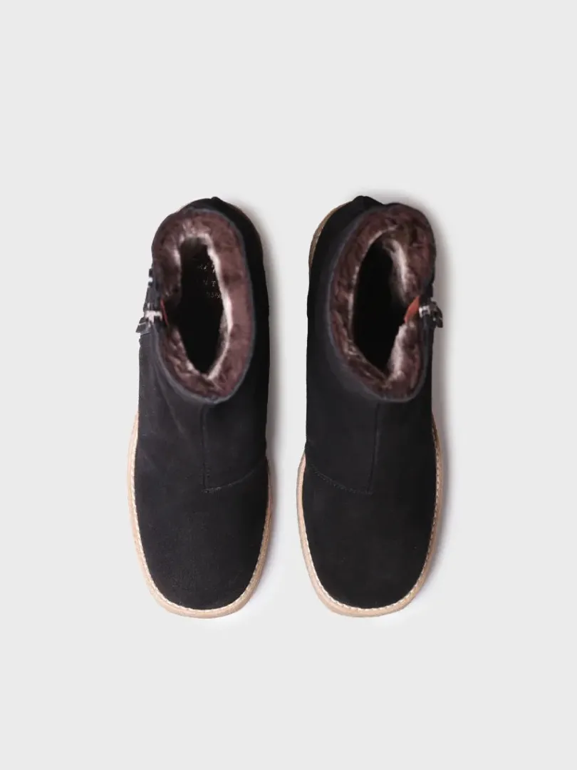 Toni Pons Botines Y Zapatos | PERU-SY - Botín de tacón ancho para mujer en serraje | PERU-SY