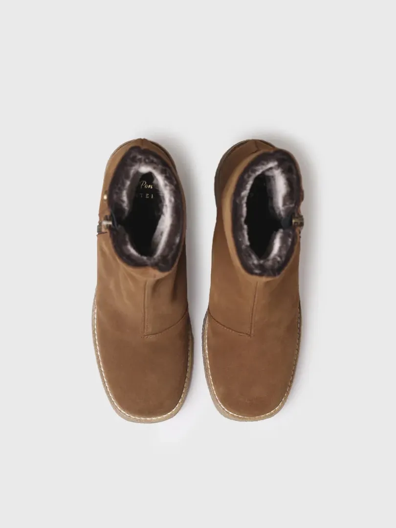 Toni Pons Botines Y Zapatos | PERU-SY - Botín de tacón ancho para mujer en serraje | PERU-SY