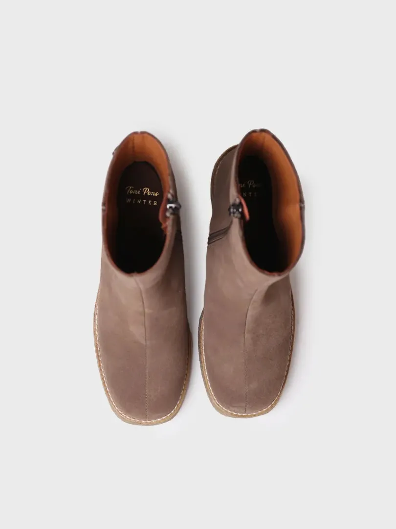 Toni Pons Botines Y Zapatos | PIANI-SY - Botín de tacón ancho para mujer en serraje | PIANI-SY