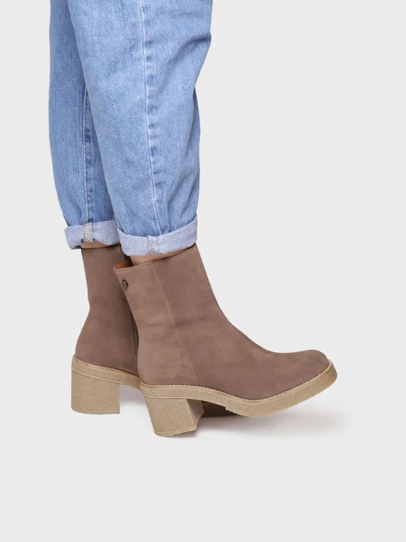 Toni Pons Botines Y Zapatos | PIANI-SY - Botín de tacón ancho para mujer en serraje | PIANI-SY