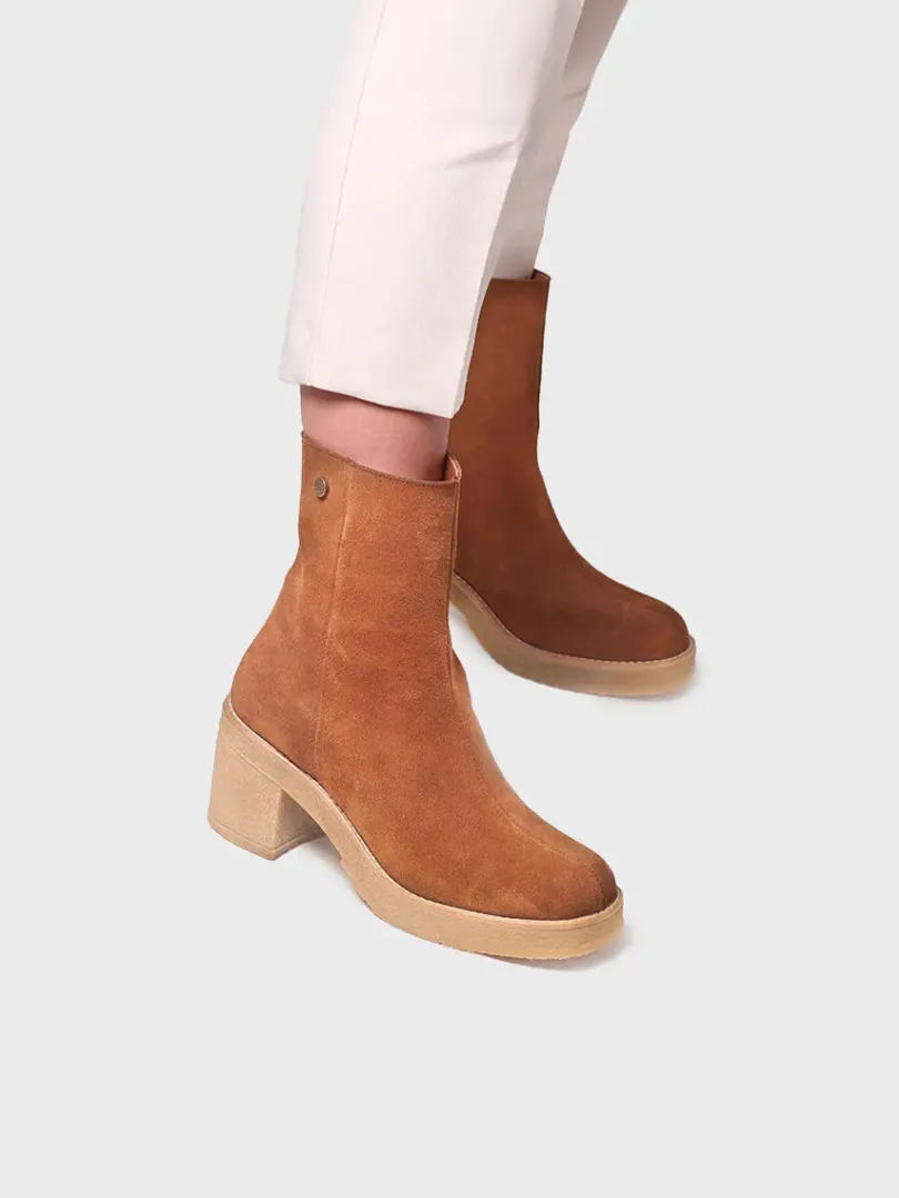 Toni Pons Botines Y Zapatos | PIANI-SY - Botín de tacón ancho para mujer en serraje | PIANI-SY