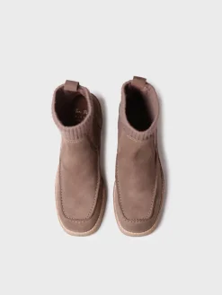 Toni Pons Botines Y Zapatos | PRAGA-SY - Botín de tacón ancho para mujer en serraje y tejido | PRAGA-SY