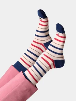 Toni Pons Calcetines Y Pinkies | QUEL-BR - Calcetines unisex en algodón a rayas | QUEL-BR
