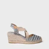 Toni Pons Cuñas Medias | Cerradas | SABA-RG - Alpargata de mujer con cuña y tiras elásticas cruzadas | SABA-RG