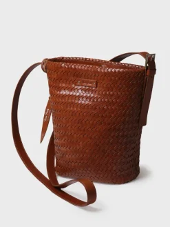 Toni Pons Bolsos | SALLY - Bolso bombonera en cuero trenzado con tira ajustable | SALLY