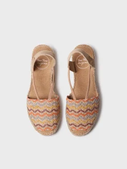 Toni Pons Cuñas Medias | Abiertas | SARA-RS - Alpargata de mujer en algodón multicolor con cuña | SARA-RS