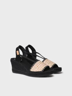 Toni Pons Cuñas Medias | Abiertas | SELVA-IP - Alpargata de mujer en tejido trenzado con cuña tintada | SELVA-IP