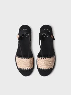 Toni Pons Cuñas Medias | Abiertas | SELVA-IP - Alpargata de mujer en tejido trenzado con cuña tintada | SELVA-IP