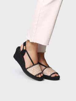 Toni Pons Cuñas Medias | Abiertas | SELVA-IP - Alpargata de mujer en tejido trenzado con cuña tintada | SELVA-IP