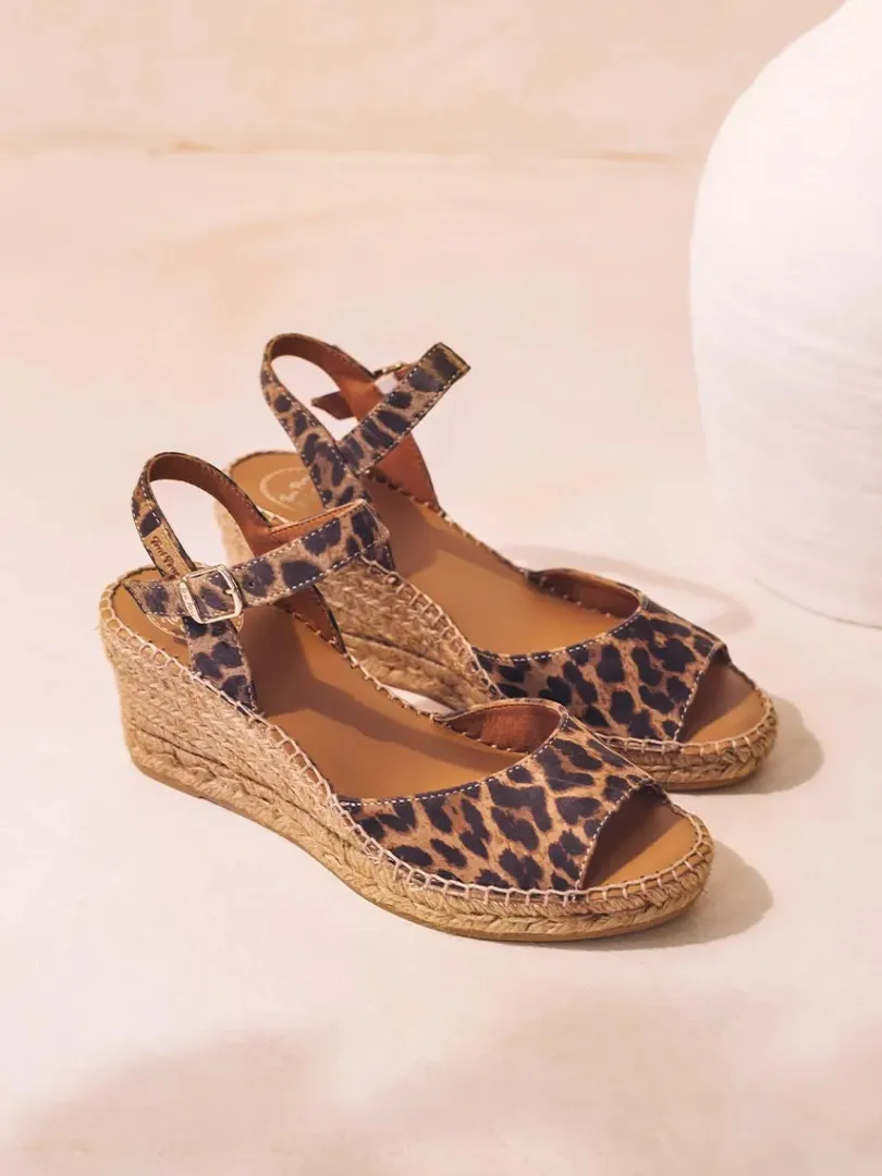 Toni Pons Cuñas Medias | Abiertas | SIA-P - Alpargata de cuña para mujer en piel | SIA-P