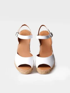 Toni Pons Cuñas Medias | Abiertas | SIA-P - Alpargata de cuña para mujer en piel | SIA-P