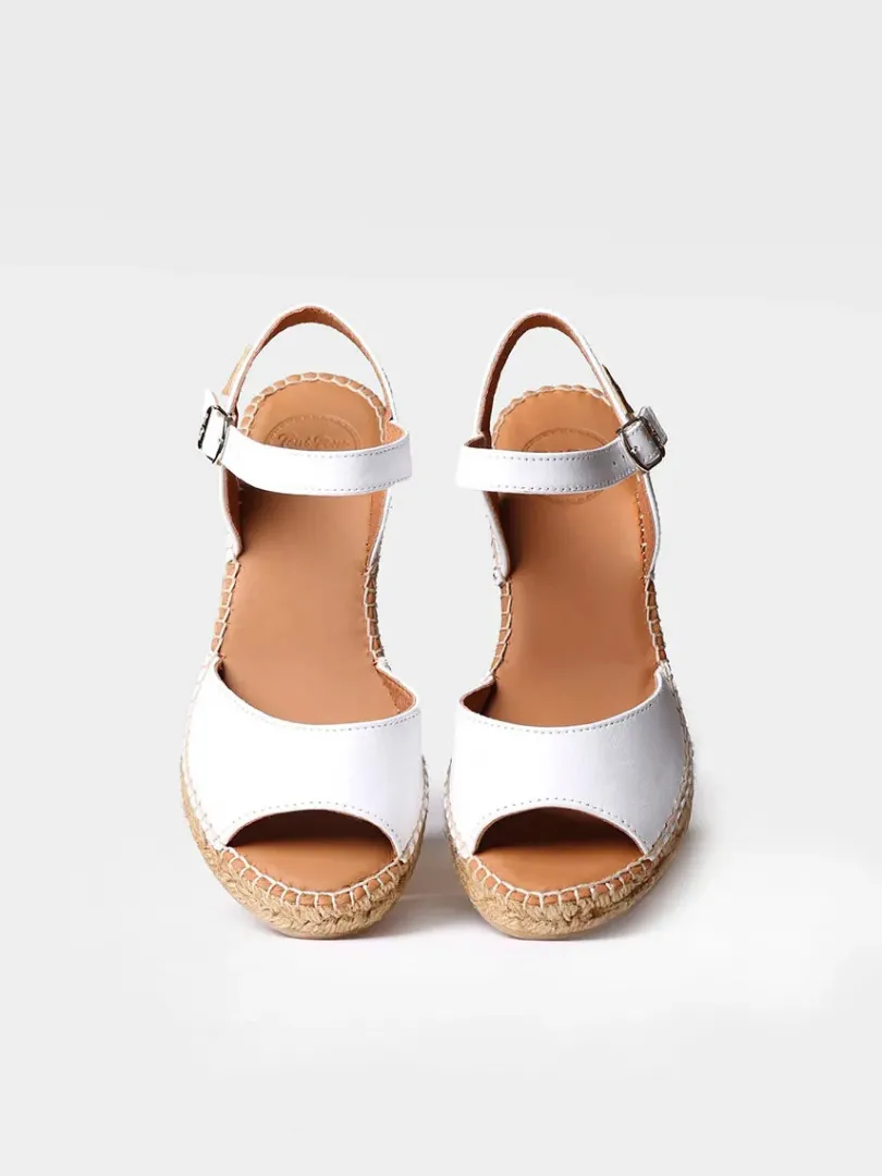 Toni Pons Cuñas Medias | Abiertas | SIA-P - Alpargata de cuña para mujer en piel | SIA-P