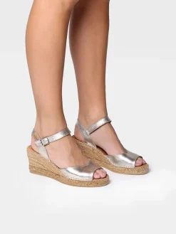 Toni Pons Cuñas Medias | Abiertas | SIA-P - Alpargata de cuña para mujer en piel | SIA-P