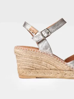 Toni Pons Cuñas Medias | Abiertas | SIA-P - Alpargata de cuña para mujer en piel | SIA-P