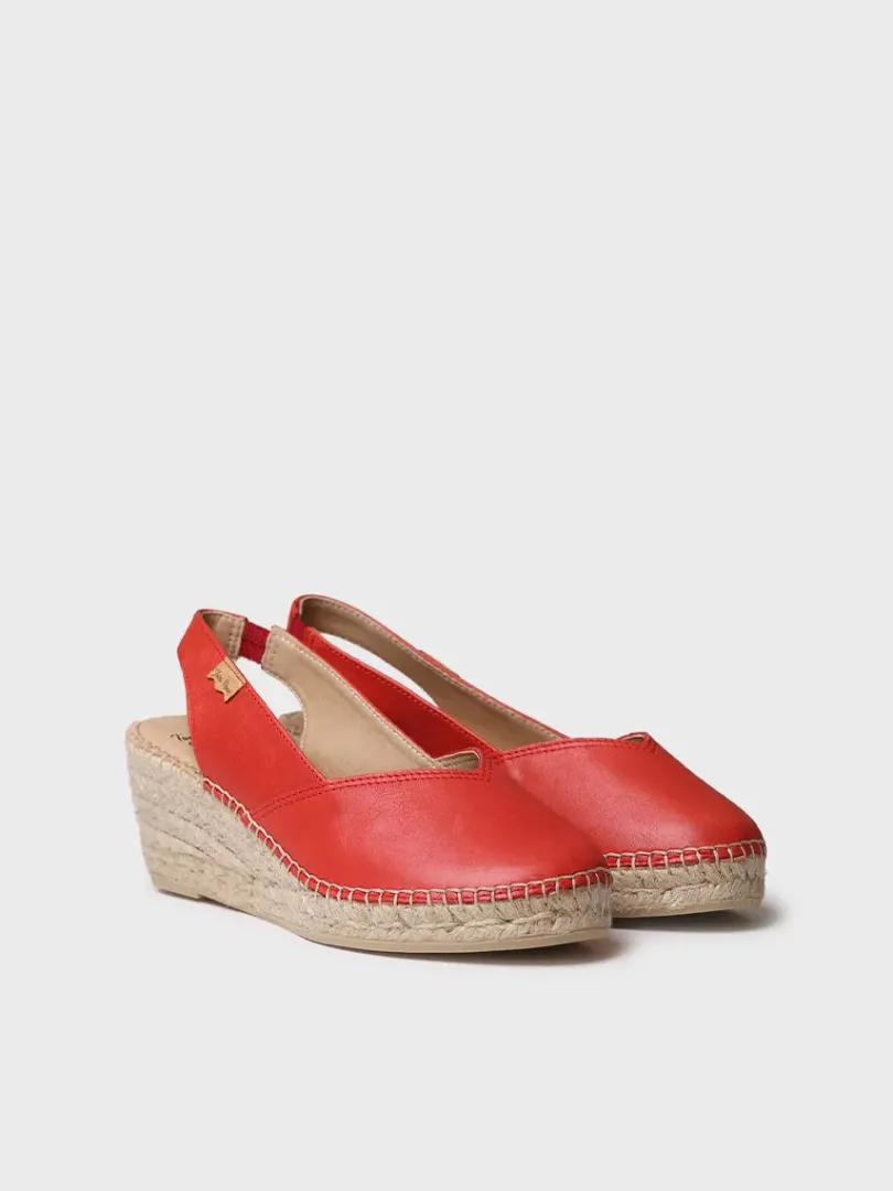 Toni Pons Cuñas Medias | Cerradas | TERMAL - Alpargata de mujer en piel con cuña para un calce más ancho | TERMAL