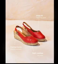Toni Pons Cuñas Medias | Cerradas | TERMAL - Alpargata de mujer en piel con cuña para un calce más ancho | TERMAL