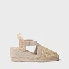 Toni Pons Cuñas Medias | Cerradas | TERRA-TT - Alpargata vegana de mujer en tejido multicolor con cuña | TERRA-TT