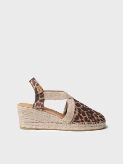 Toni Pons Cuñas Medias | Cerradas | TOSSA - Alpargata de piel con cuña media para mujer | TOSSA