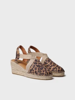 Toni Pons Cuñas Medias | Cerradas | TOSSA - Alpargata de piel con cuña media para mujer | TOSSA