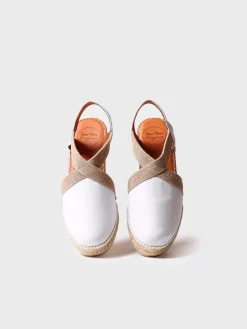 Toni Pons Cuñas Medias | Cerradas | TOSSA - Alpargata de piel con cuña media para mujer | TOSSA