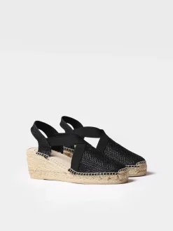 Toni Pons Cuñas Medias | Cerradas | TRITON - Alpargata vegana brillante para mujer | TRITON