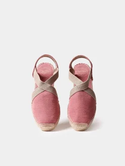 Toni Pons Cuñas Medias | Cerradas | VERDI-V - Alpargata vegana plana para mujer en tejido de algodón | VERDI-V