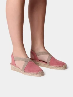 Toni Pons Cuñas Medias | Cerradas | VERDI-V - Alpargata vegana plana para mujer en tejido de algodón | VERDI-V