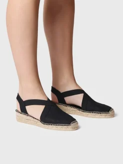 Toni Pons Cuñas Medias | Cerradas | VERONA - Alpargata vegana plana para mujer con elásticos | VERONA