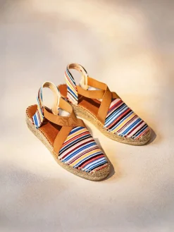 Toni Pons Cerradas | Cuñas Bajas | VINAROS - Alpargata vegana de mujer en algodón a rayas con cuña | VINAROS